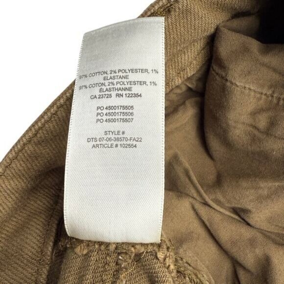 WILFRED FREE Aritzia Twostep Pant High Rise Flared Pant Sz 2 GD Rustical Brown - Picture 9 of 10